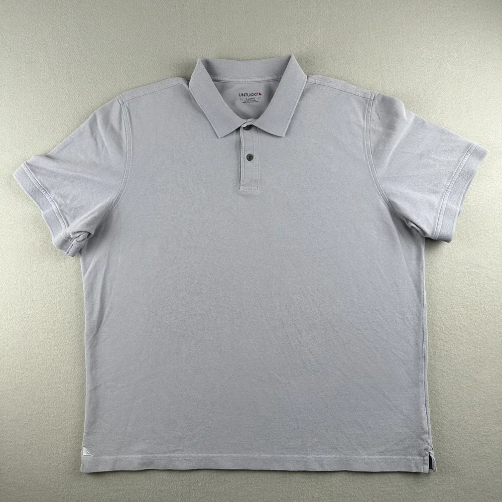 UNTUCKit Gondola Polo Mens XL Lgy Pima Cotton Regular Fit Short Sleeve 30167